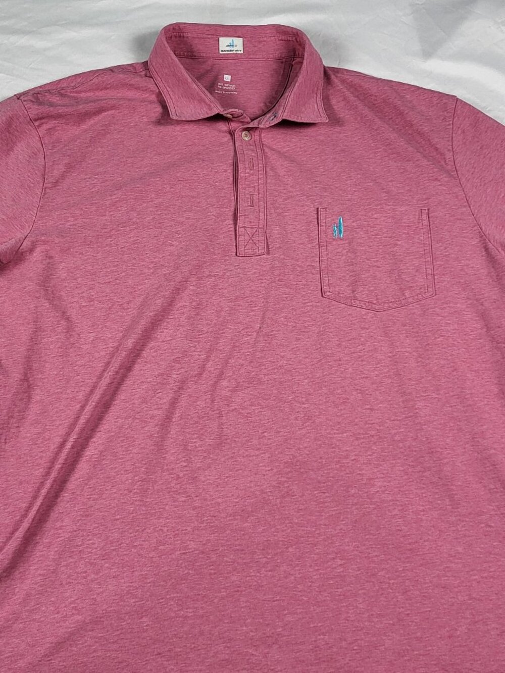 Johnnie-O Hanging Out Polo Shirt Men's XXL Rio Red Short Sleeve Preppy Beach